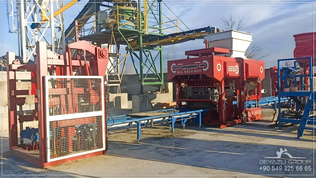 cost saving on material with hollow block machine