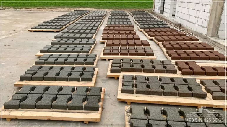 colored concrete paving blocks A003